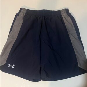 Under Armour Men's Dark Blue and Gray Athletic Shorts